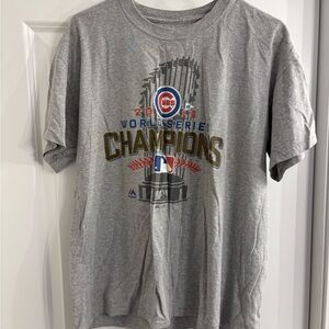 Chicago Cubs Gray World Series Champions T-Shirt